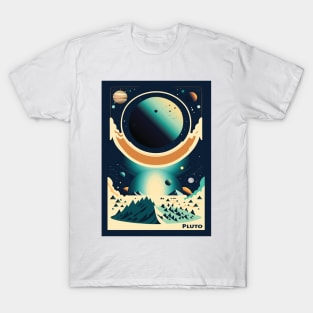 Pluto, Space poster T-Shirt